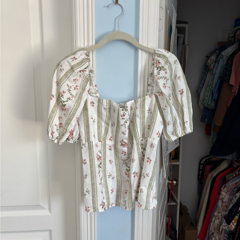 Reformation Arancini Top in Heath 12 - Picture 3 of 13